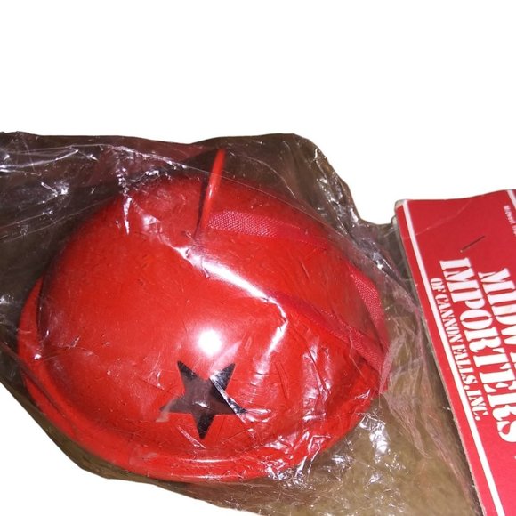 Midwest Importers Red Jingle Bell Round Ornament Cannon Falls NEW - Picture 1 of 4
